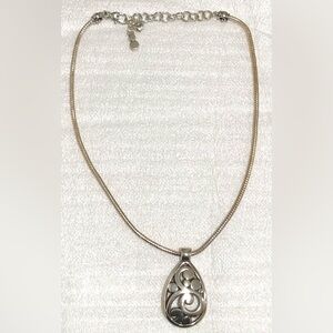 Brighton Silver Swirl Pendant Necklace